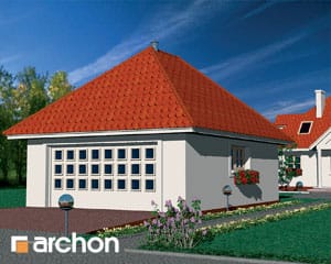 Проект дома ARCHON+ Г1 - Двухместный гараж