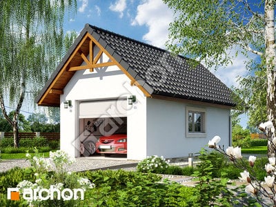 Проект дома ARCHON+ Г5 - Одноместный гараж 
