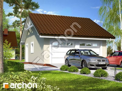Проект дома ARCHON+ Г9 - Двухместный гараж