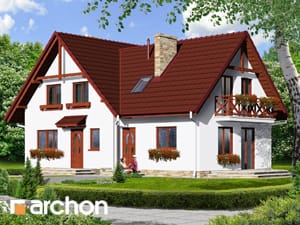 Проект дома ARCHON+ Дом на пригорке 2