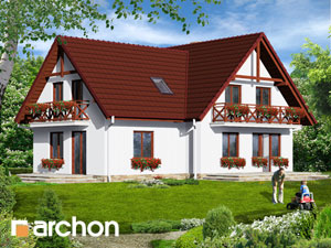 Проект дома ARCHON+ Дом на пригорке 2