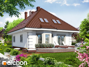Проект дома ARCHON+ Дом в бархатцах