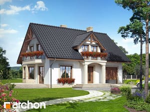 Проект дома ARCHON+ Дом в бархатцах 2