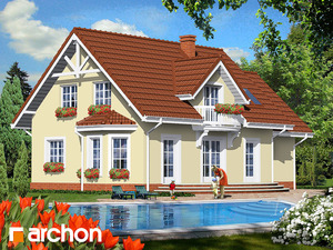 Проект дома ARCHON+ Дом в персиках