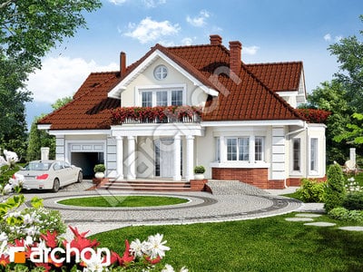 Проект дома ARCHON+ Дом во вьюнке