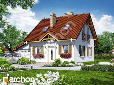 Проект дома ARCHON+ Дом в бруснике (Г)