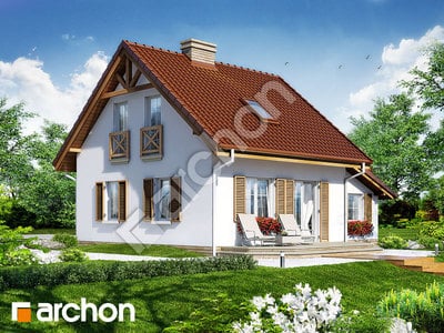 Проект дома ARCHON+ Дом в бруснике (Г)