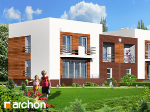 Проект дома ARCHON+ Дом в мирте 2
