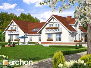 Проект дома ARCHON+ Дом в рододендронах 5 (Б)