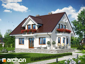 Проект дома ARCHON+ Дом в рододендронах 6 (В)