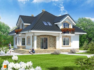 Проект дома ARCHON+ Дом в кокосах (Г)